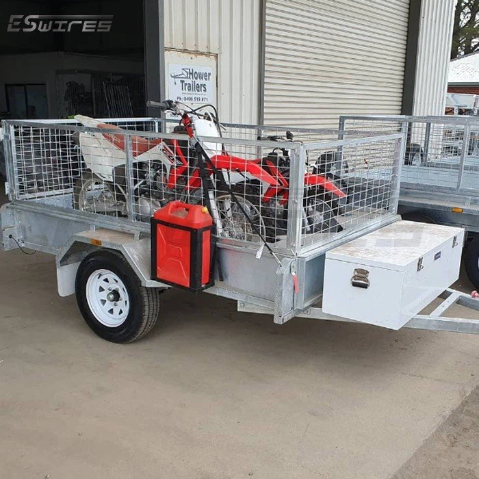 8 x 5 box trailer with cage application